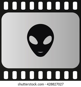 Alien head icon.