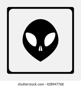 Alien head icon.