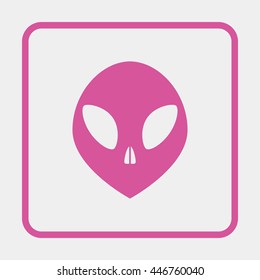 Alien head icon.