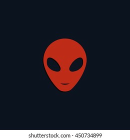 Alien head icon.