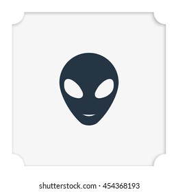 Alien head icon.