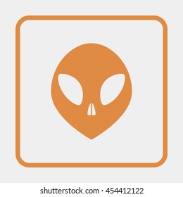 Alien head icon.