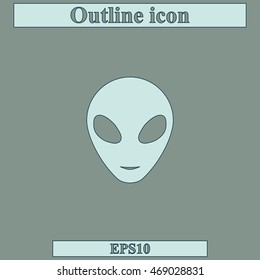 Alien head icon.