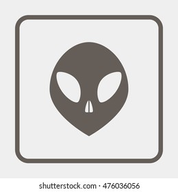Alien head icon.
