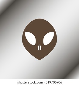 Alien head icon.