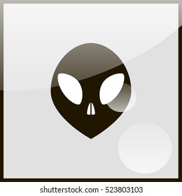 Alien head icon.