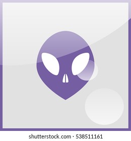 Alien head icon.