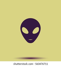 Alien head icon.
