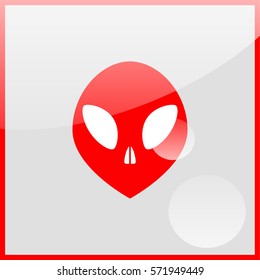Alien head icon.