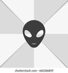 Alien head icon.