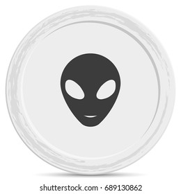 Alien head icon.