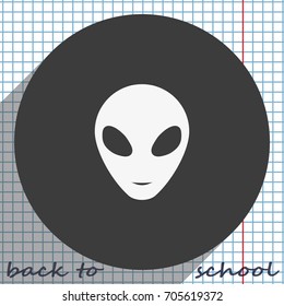 Alien head icon.