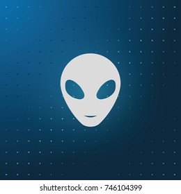 Alien head icon.