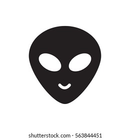 alien head icon illustration isolated vector sign symbol