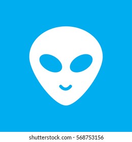 alien head icon illustration isolated vector sign symbol