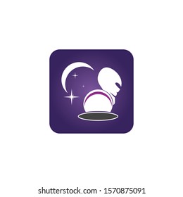 Alien head icon and symbol vector illustration