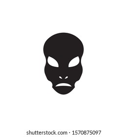 Alien head icon and symbol vector illustration