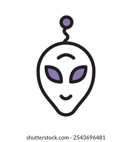 An alien head symbolizing extraterrestrial beings and unknown life