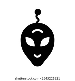 An alien head symbolizing extraterrestrial beings and unknown life