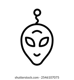 An alien head symbolizing extraterrestrial beings and unknown life