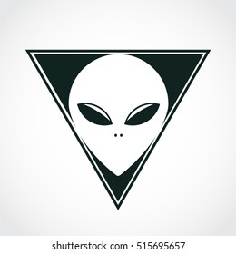 alien head triangle symbol