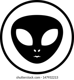 Alien head vector