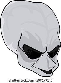 Alien Head Vector 