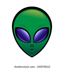 Alien Head Vector Icon