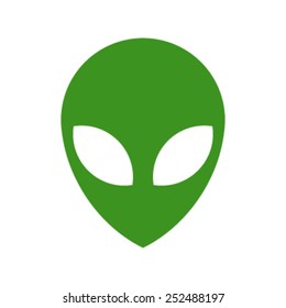 Alien Head Vector Icon