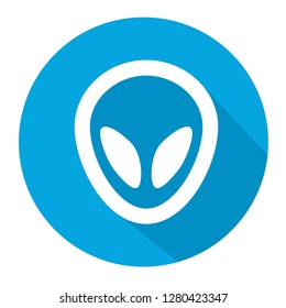  Alien Head  vector icon illustration