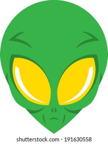 Alien head vector illustration