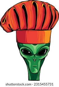 Alien head. vector illustration design of extraterrestrial humanoid