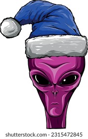 Alien head. vector illustration design of extraterrestrial humanoid