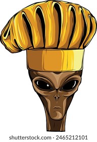 Alien head. vector illustration design of extraterrestrial humanoid