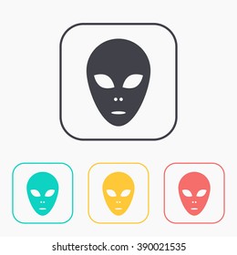 alien icon color set