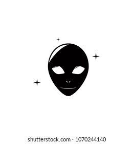 alien icon. Element of space illustration. Premium quality graphic design icon. Signs and symbols collection icon for websites, web design, mobile app on white background