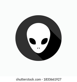 Alien Icon. Extra Terrestrial Symbol - Vector.