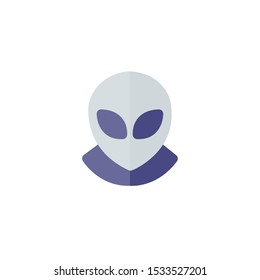 Alien Icon , Extraterrestrial Logo, Space Symbol .
