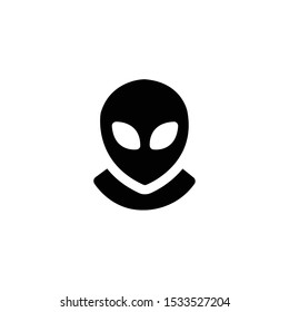 Alien Icon , Extraterrestrial Logo, Space Symbol .