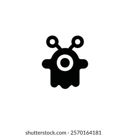 Alien icon flat vector design