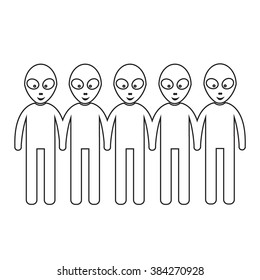 Alien Icon Illustration design