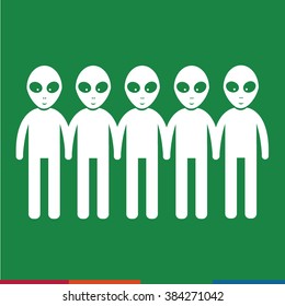 Alien Icon Illustration design