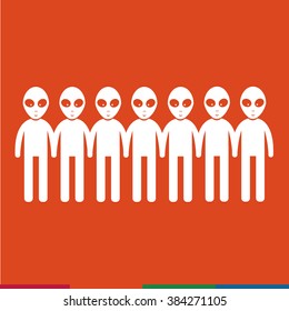 Alien Icon Illustration design