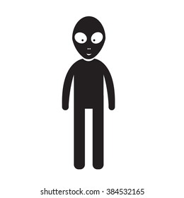 Alien Icon Illustration design