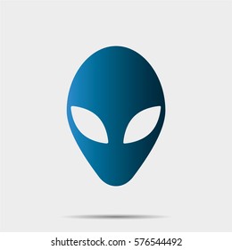 Alien Icon Illustration Isolated Vector Sign Symbol
