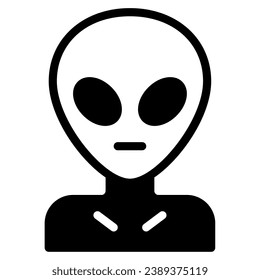 Alien icon illustration for UIUX, infographic, etc
