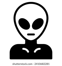 Alien Icon Illustration, for web, app, infographic, etc