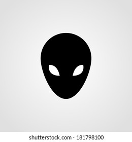 Alien Icon Isolated on White Background