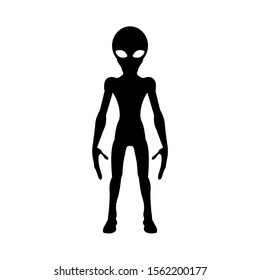 Alien icon, logo isolated on white background