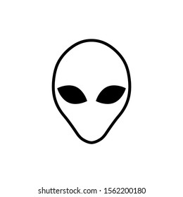 Alien icon, logo isolated on white background
